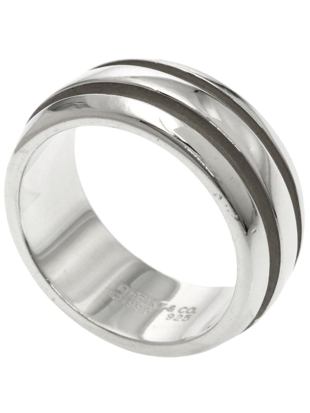 Tiffany & Co Grooved Ring Silver
